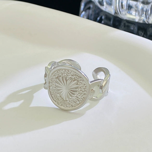 Wholesale Women's Stainless Steel Geometric Open Ring With Polishing Treatment