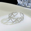 Wholesale Women's Stainless Steel Geometric Open Ring With Polishing Treatment