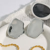 Wholesale Women's Stainless Steel Geometric Original Design Electroplated Irregular Earrings