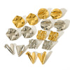 Wholesale Women's Stainless Steel Geometric Pleated Texture Electroplated Earrings