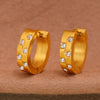 Wholesale Women's 316L Stainless Steel Geometric Pvd Plated C Zircon Earrings Light Luxury Style