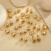 Wholesale Women's Stainless Steel Geometric Retro Fashion Diamond Earrings With Electroplating