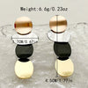 Wholesale Women's Stainless Steel Geometric Retro Highgrade Electroplated Earrings