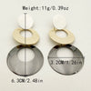 Wholesale Women's Stainless Steel Geometric Retro Highgrade Electroplated Earrings