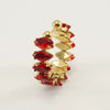 Wholesale Women's Stainless Steel Geometric Ring With Electroplating Design
