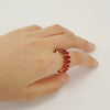 Wholesale Women's Stainless Steel Geometric Ring With Electroplating Design