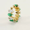 Wholesale Women's Stainless Steel Geometric Ring With Electroplating Design