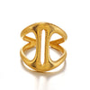 Wholesale Women's Stainless Steel Geometric Ring With Electroplating Simple And Exaggerated Style