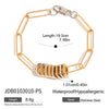 Wholesale Women's Stainless Steel Geometric Ring With Pvd Furnace Vacuum Real Gold Plating