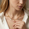 Wholesale Women's Stainless Steel Geometric Shell Butterfly Hollow Animal Pendant Calendering Chain Electroplated Clavicle Necklace Jewelry