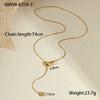 Wholesale Women's Stainless Steel Geometric Snake Bone Necklace With 18K Gold Plated Electroplating Light Luxury Design