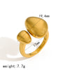 Wholesale Women's Stainless Steel Geometric Snakeshaped Electroplated Ring