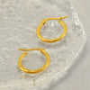 Wholesale Women's Stainless Steel Geometric Spiral Round Earrings With Electroplating Retro Style