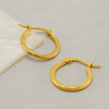 Wholesale Women's Stainless Steel Geometric Spiral Round Earrings With Electroplating Retro Style