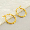 Wholesale Women's Stainless Steel Geometric Spiral Round Earrings With Electroplating Retro Style