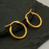 Wholesale Women's Stainless Steel Geometric Spiral Round Earrings With Electroplating Retro Style