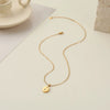 Wholesale Women's Stainless Steel Geometric Star And Moon Layered Necklaces With Electroplating Design