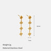 Wholesale Women's Stainless Steel Geometric Star Shape Real Gold Plated Bracelet Fashion Jewelry