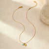 Wholesale Women's Stainless Steel Geometric Starfish Fashion Ol Style 18K Gold Plated Necklace