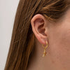 Wholesale Women's Stainless Steel Geometric Starfish Pendant Earrings With Electroplating Treatment Retro Ins Style