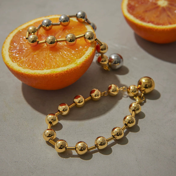 Wholesale Women's Stainless Steel Geometric Style Electroplated Bracelet