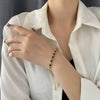 Wholesale Women's Stainless Steel Geometric Style Electroplated Bracelet