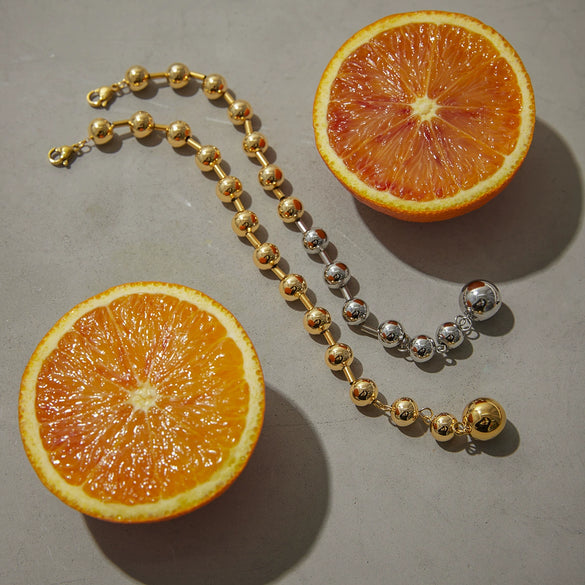 Wholesale Women's Stainless Steel Geometric Style Electroplated Bracelet