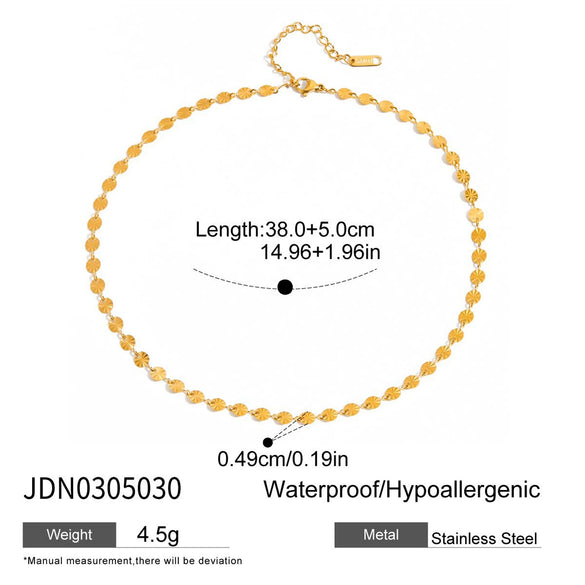 Wholesale Women's Stainless Steel Geometric Sunflower Handmade Chain Jewelry With Electroplating