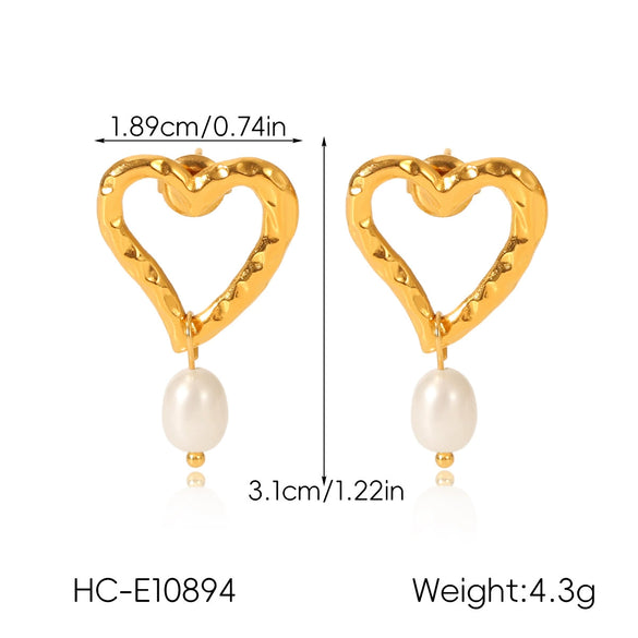 Wholesale Women's Stainless Steel Geometric Tassel Earrings With Electroplating Design