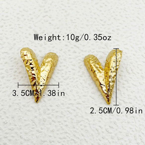 Wholesale Women's Stainless Steel Geometric Tassel Earrings With Electroplating Treatment Fashion Style
