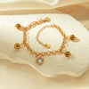 Wholesale Women's Stainless Steel Geometric Tassel Electroplated Bracelet Jewelry