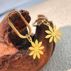 Wholesale Women's Stainless Steel Geometric Tassel Retro Exaggerated Highend Sense Niche Light Luxury Earrings