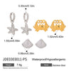 Wholesale Women's Stainless Steel Geometric Titanium Steel Earrings With Electroplating Luxury Jewelry