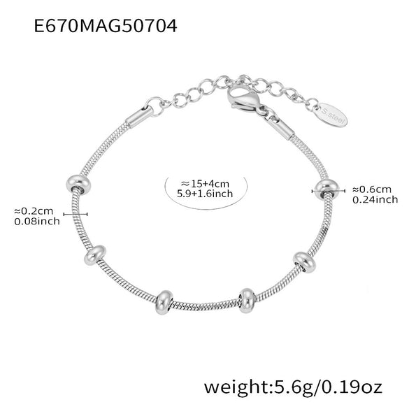 Wholesale Women's 316L Stainless Steel Geometric Tree Of Life Inlaid Zircon Electroplated Bracelet