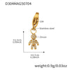 Wholesale Women's 316L Stainless Steel Geometric Tree Of Life Inlaid Zircon Electroplated Bracelet