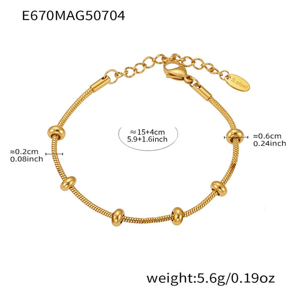 Wholesale Women's 316L Stainless Steel Geometric Tree Of Life Inlaid Zircon Electroplated Bracelet