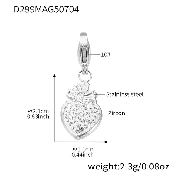 Wholesale Women's 316L Stainless Steel Geometric Tree Of Life Inlaid Zircon Electroplated Bracelet