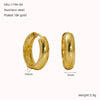 Wholesale Women's Stainless Steel Geometric Ushaped Water Plated Earrings