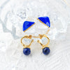 Wholesale Women's Stainless Steel Geometric Vintage Fashion Electroplated Earrings
