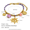Wholesale Women's Stainless Steel Geometric Woven Rope Pendant Necklace With 18K Plating