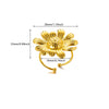 Wholesale Women's Stainless Steel Gold Plated Sunflower Butterfly Snake Open Ring