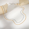 Wholesale Women's Stainless Steel Goldplated Geometric Fashionable Allmatch Clavicle Necklace