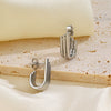 Wholesale Women's Stainless Steel Goldplated Geometric Irregular Stud Earrings