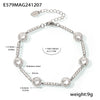 Wholesale Women's 316L Stainless Steel Handmade Inlaid Geometric Zircon Bracelet Pvd Plated 18K Gold Color