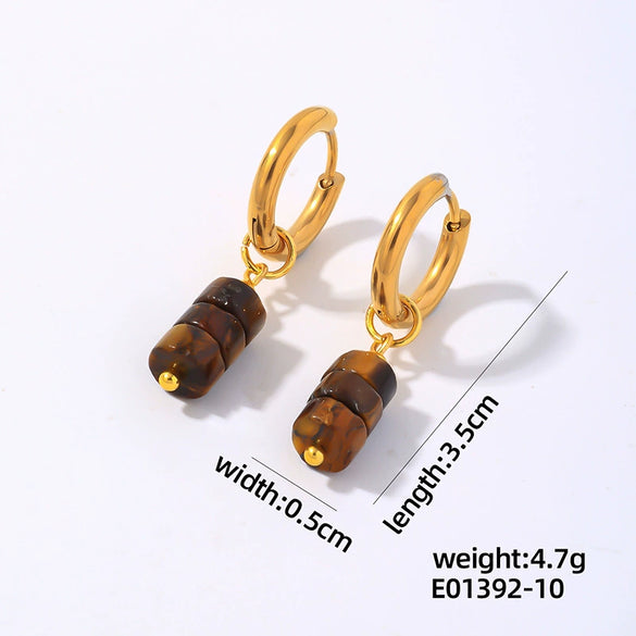 Wholesale Women's Stainless Steel Handmade Simple Allmatch Earrings With Original Design