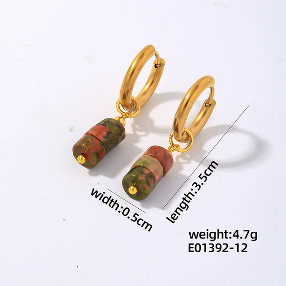 Wholesale Women's Stainless Steel Handmade Simple Allmatch Earrings With Original Design