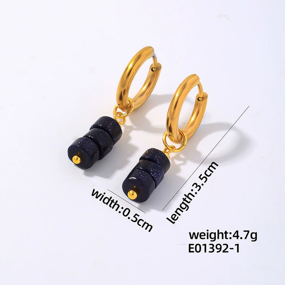 Wholesale Women's Stainless Steel Handmade Simple Allmatch Earrings With Original Design