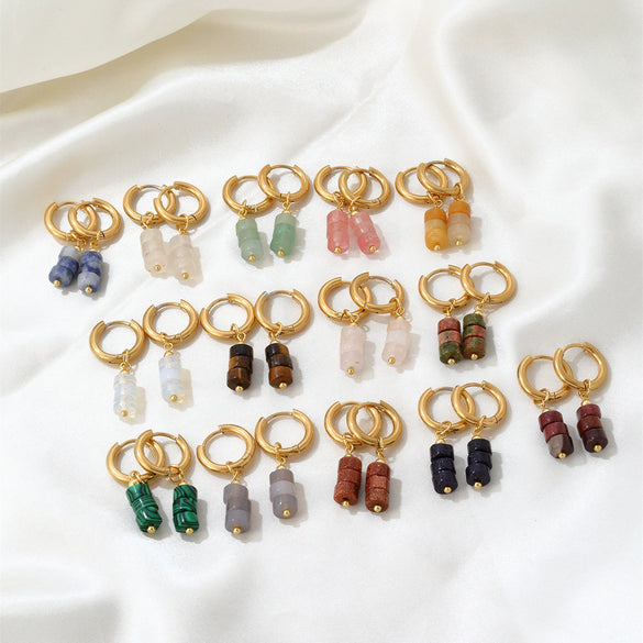 Wholesale Women's Stainless Steel Handmade Simple Allmatch Earrings With Original Design