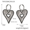 Wholesale Women's 316L Stainless Steel Handpolished Love Earrings And Sweater Chain With Oil Drop Shape And Electroplating