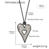 Wholesale Women's 316L Stainless Steel Handpolished Love Earrings And Sweater Chain With Oil Drop Shape And Electroplating